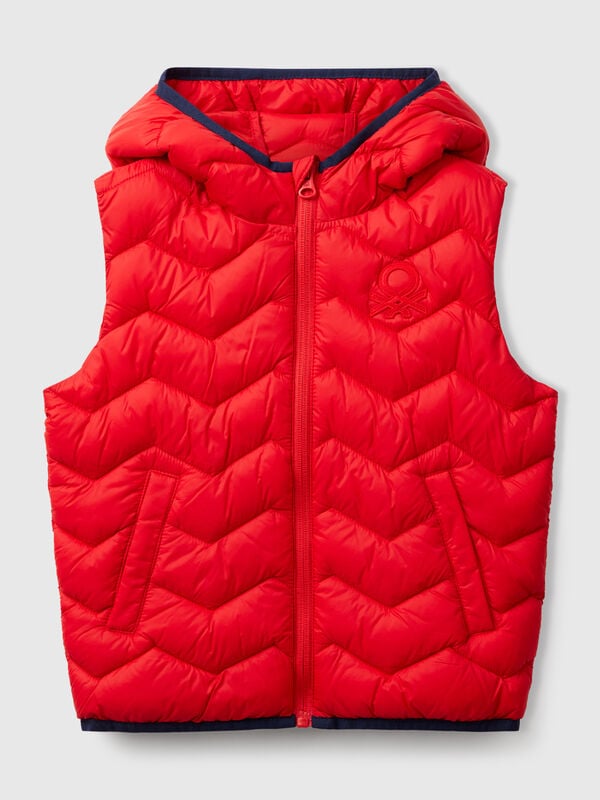 Padded vest with hood Junior Boy