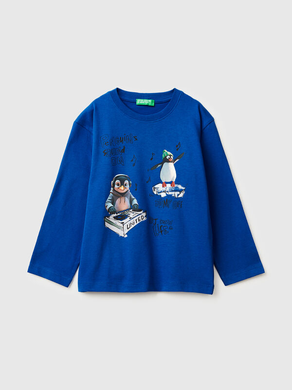 T-shirt with print on front and back Junior Boy