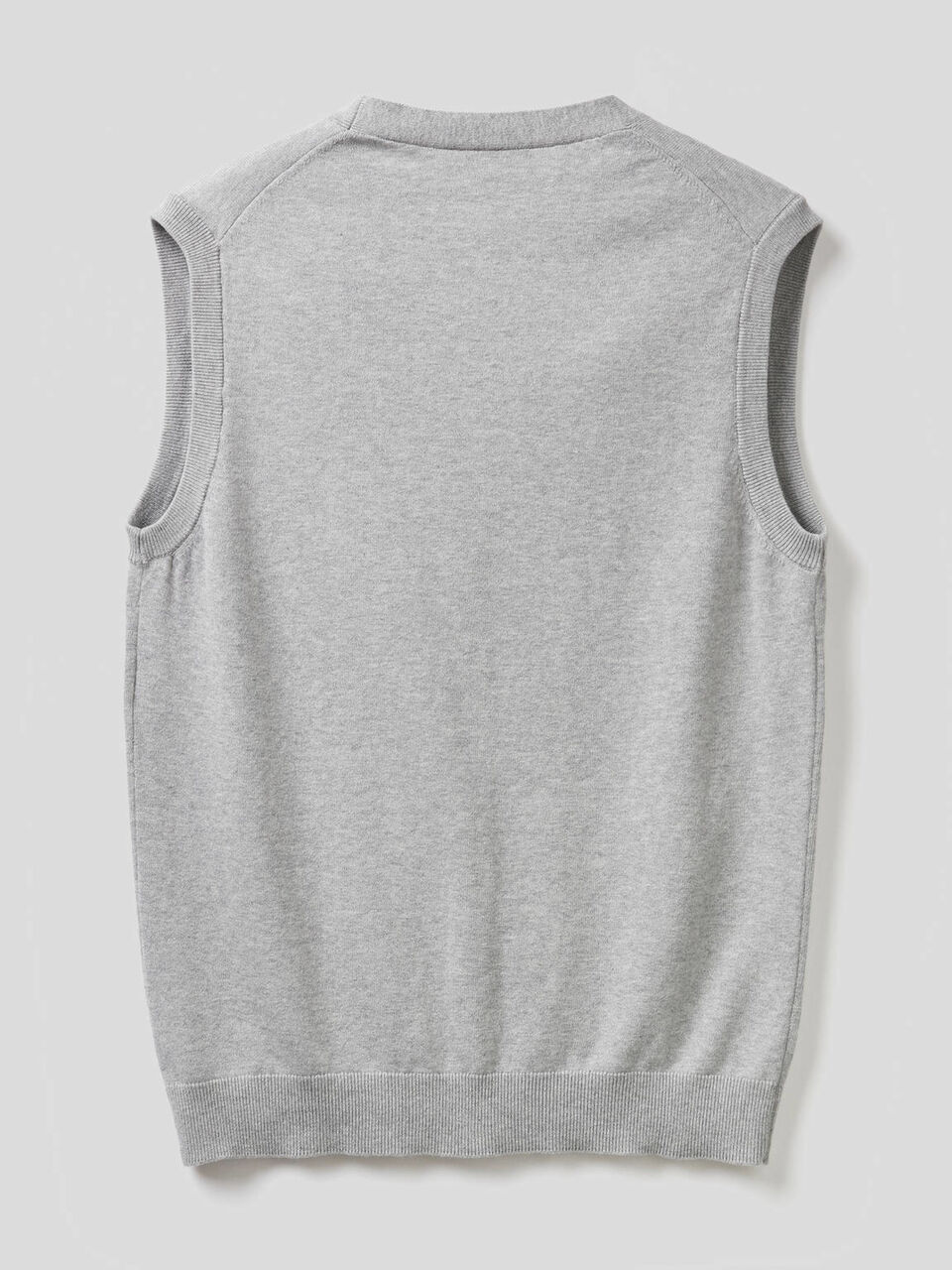 Pure cotton vest with buttons Men image number 2
