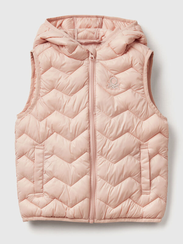 Padded vest with hood Junior Girl