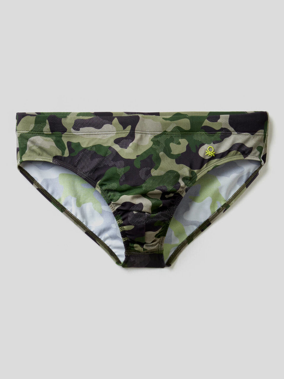 Camouflage print swim bottoms image number 1