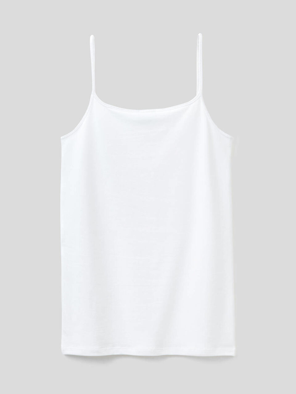 Tank top in organic stretch cotton image number 2
