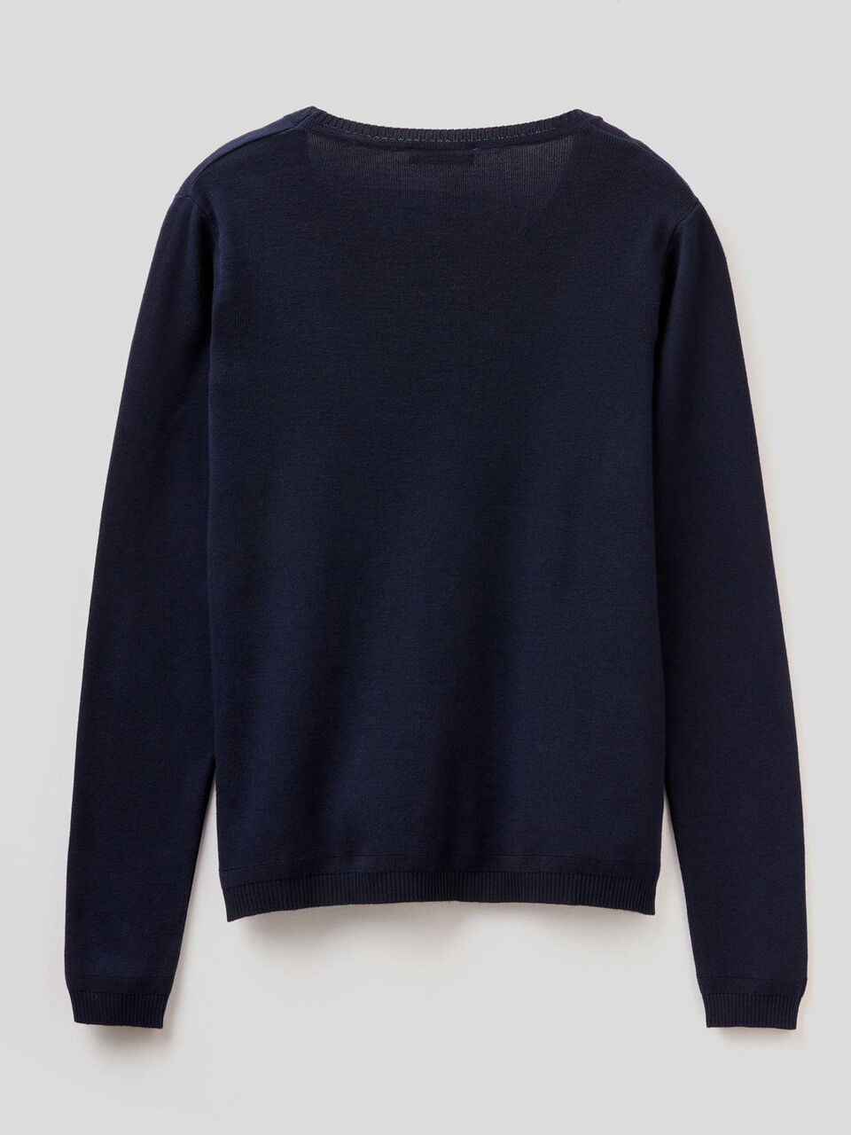 Crew neck sweater in pure cotton image number 2