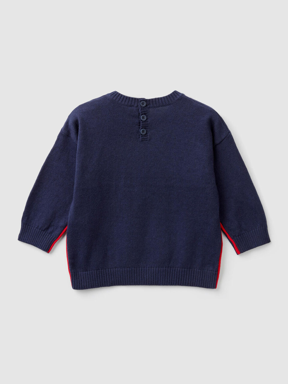 Sweater with writing and zip detail image number 2
