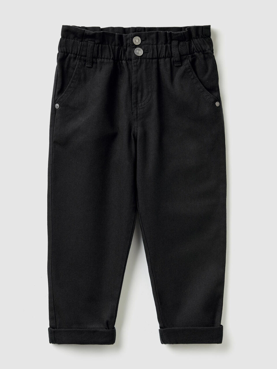 Paperbag trousers in twill image number 1