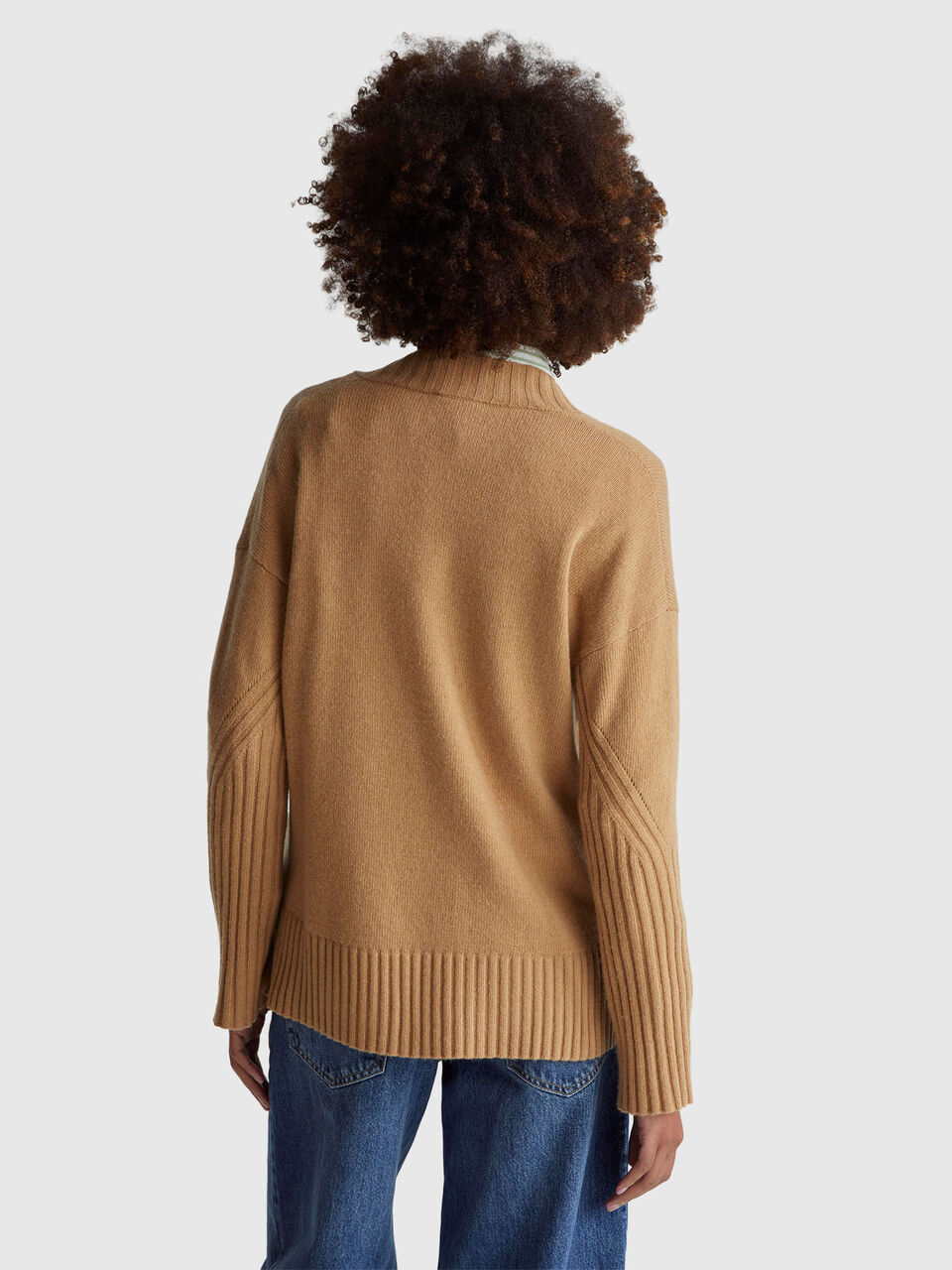V NECK SWEATER L/S Women image number null