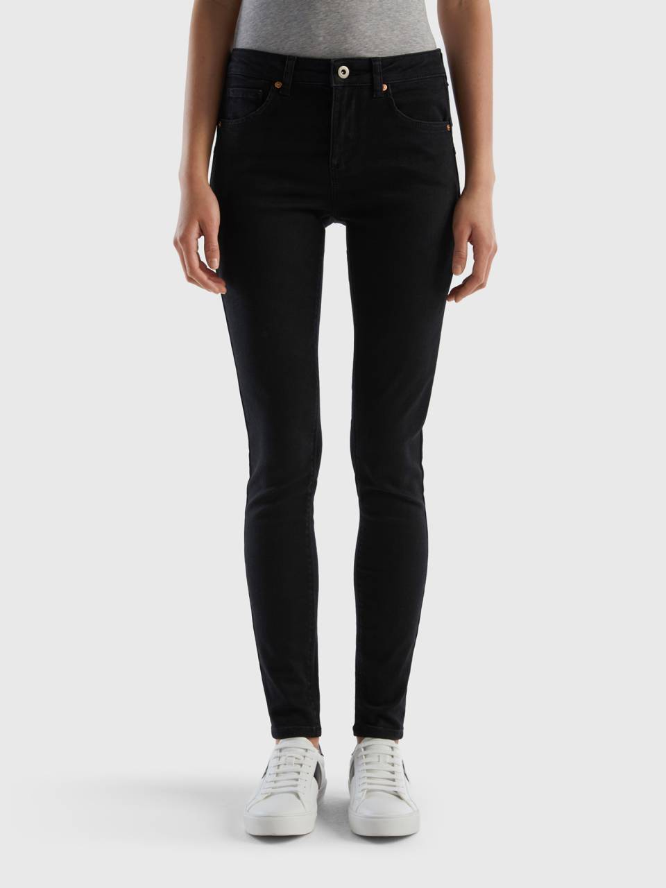 Benetton skinny pin up jeans discount