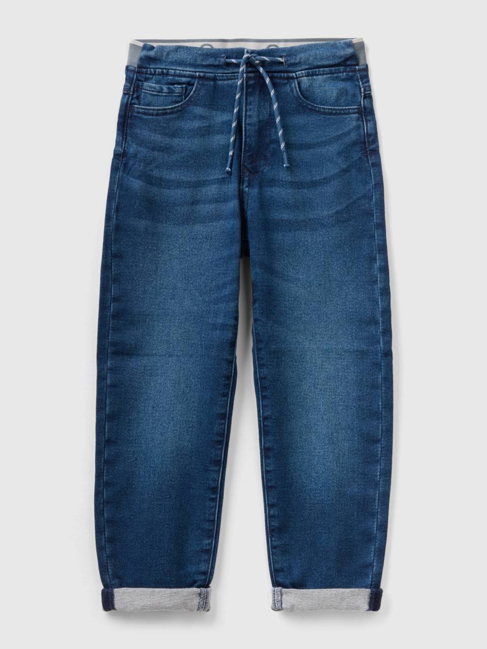 Denim look sweat joggers Dark Blue Benetton